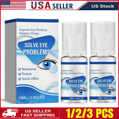 #ad #ad 1 2 3X New Relieves Eye Fatigue Eyedrops Eye Wellness Alleviate Eye Fatigue US $12.99
