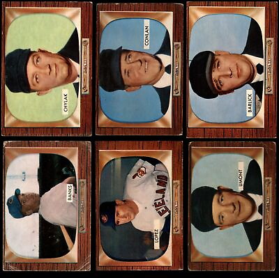 #ad 1955 Bowman Baseball High Number Complete Set Cards #225 to #320 3 VG $1780.00