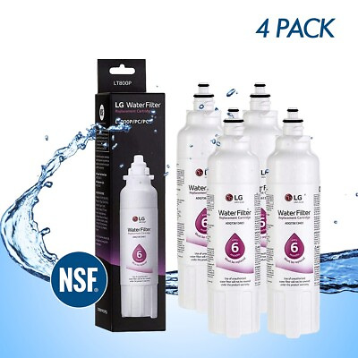 #ad 4 Pack fit LG LT800P ADQ73613401 Refrigerator Replacement Water Filter New USA $39.55