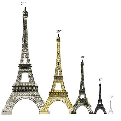 #ad Allgala Eiffel Tower Statue Decor Alloy Metal Various Color and Size $12.95
