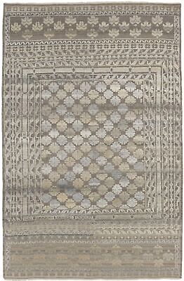 #ad Handmade Rare High Low Relief 6X9 Modern Design Oriental Rug Contemporary Carpet $782.08