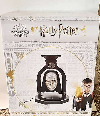 #ad Enesco Wizarding World Harry Potter Levitating Death Eater Mask Bellatrix NIB $199.99