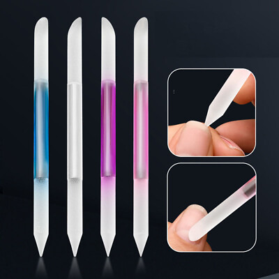 #ad Professional Nano Polished Glass Nail File Shiner Manicure Pedicure Salon Tools $3.28
