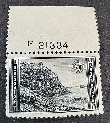#ad US. 1934 Stamp XF NM OG NH Acadia. $40.00