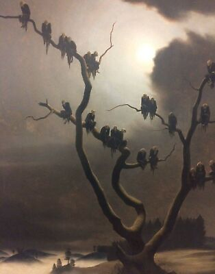 #ad Ghosts on a Tree by Franz Sedlacek art painting print $89.99
