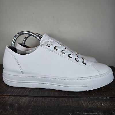 #ad Paul Green Hadley Womens Size 10 US 7.5 UK Platform Sneaker Shoes White $169.98