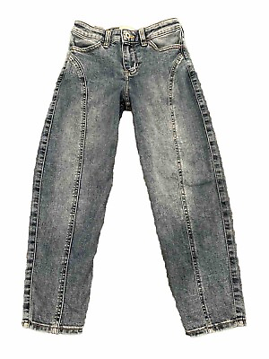 #ad Abercrombie Kids High Rise Mini Mom Girls 9 10 Jeans Pre Owned FREE SHIPPING $16.19