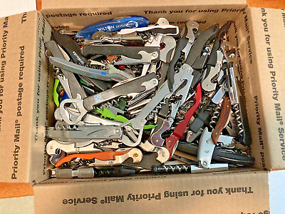 #ad 165 Lot of Mixed Used Corkscrews TSA Confiscated FREE Priority Shipping $35.00