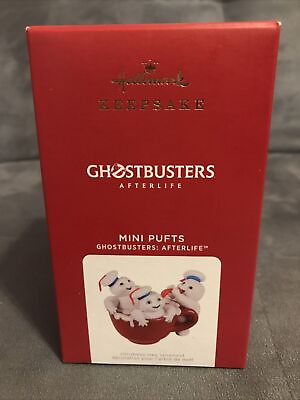 #ad 2021 Hallmark Keepsake Ornament Ghostbusters Afterlife Movie Mini Stay Pufts $17.90