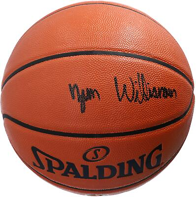 #ad Zion Williamson Pelicans Signed Spalding Indoor Outdoor Basketball Black Ink $599.99