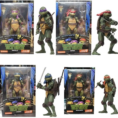 #ad NECA Teenage Mutant Ninja Turtles 7quot; Action Figure Statue Model Toy 1990 Movie $20.99