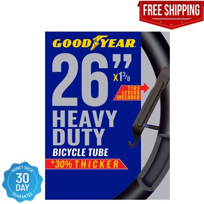 #ad Goodyear Tires 26 In. X 1 3 8 Heavy Duty Bike Tube Black $10.23