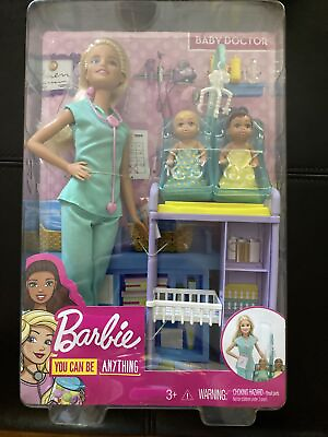 #ad Barbie Baby Dr Play set Barbie 2 Babies **New* Sealed Rare Collectible Set $29.43
