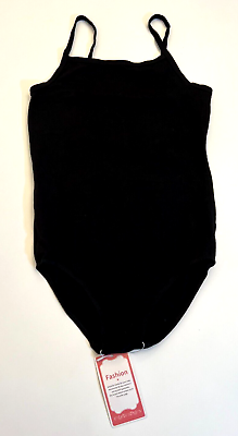 #ad Youth Camisole Black Leotard Dance Gymnastics NWT Size 150 $14.99