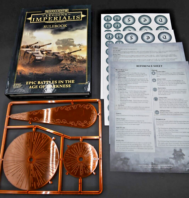 #ad Warhammer Legions Imperialis: Rulebook References Blast Markers Tokens dice $34.95