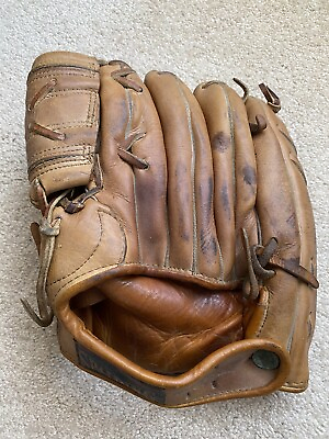 Vintage 1950’s Spalding Baseball Glove Leather Don Larsen Model Nice C $64.95