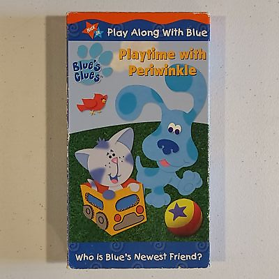 #ad #ad Blue#x27;s Clues Playtime With Periwinkle VHS 2001 NICKELODEON JR FAMILY OOO NR $11.99