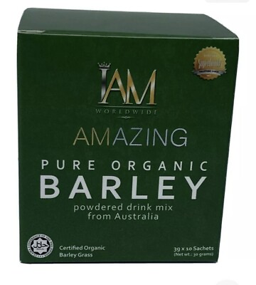 #ad I Am Worldwide Amazing Pure Organic Barley For 1 Box Or 10 Sachet Free Shipping $18.99