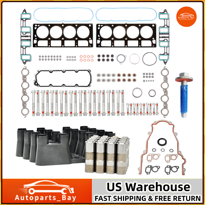 #ad Engine Head Gasket Set Bolts Lifters for 2007 2016 Chevy GM LS 6.0L 6.2L Non AFM $219.99
