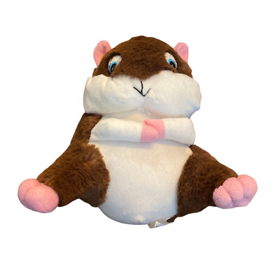 #ad National Prize amp; Toys Hamster Plush Stuffed Animal 7” Brown White Pink Gerbil $5.69