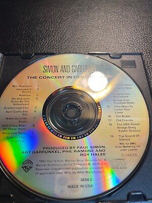 #ad The Concert in Central Park Audio CD By Simon and Garfunkel CD 0NLY $4.00