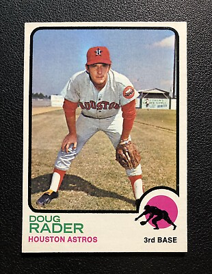 #ad 1973 Topps #76 Doug Rader NM MT No Creases Houston Astros HIGH END SET BREAK $3.99