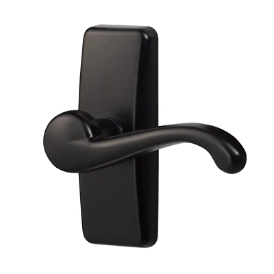 #ad Painted Black Storm Door Lever Handle Set Operate Handle Replace Screen Latches $28.45