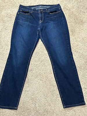 #ad Lucky Brand Womens Jeans Size 4 Blue Denim Sofia Skinny Dark Wash Classic $16.99