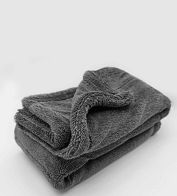 #ad 1200 GSM Microfiber Car Wash Drying Towel Dark Gray Dialed Water Drying Towel $14.99