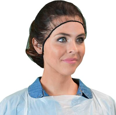 #ad Pack of 100 Disposable 24quot; Honeycomb Hair Nets Nylon Breathable Caps Head Cover $11.69