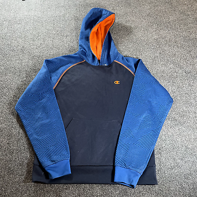 Champion Dry Fit XL Blue and Orange Athletic Long Sleeve Hoodie $22.99