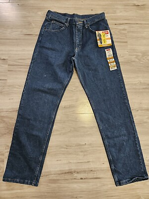 #ad Wrangler Men#x27;s Relaxed Fit Jeans with Flex Blue $19.99