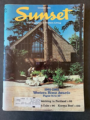 #ad Sunset Magazine October 1981 1980#x27;s Lifestyle Travel Recipes Gardening Ads $13.99