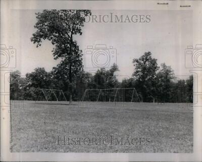 #ad 1951 Press Photo Playground Outdoor Recreation Swing RRU93699 $15.99
