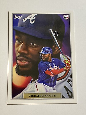 #ad Atlanta Braves ROOKIE MICHAEL HARRIS II Topps Game Within The Game Card #1 RC $6.49