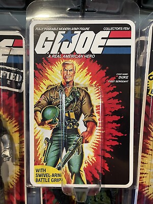 #ad 💥 GiJoe 💥 Duke 1983 Display Case With Custom Cardback Insert $11.99
