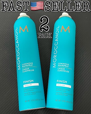 #ad 2 Pack Moroccanoil Luminous Hairspray Finish Medium 10oz 330ml NEW *NO LID* $52.14