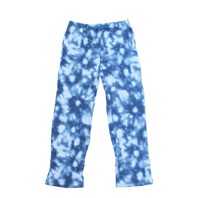 #ad Adults Blue amp; White Tie Dye Pajama Lounge Pants $12.99