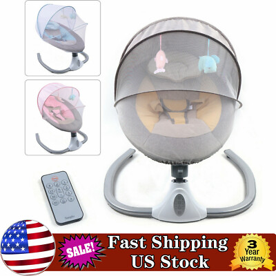 Electric Baby Swing Cradle Rocker Chair Infant Seat Baby Swing Bouncer Bluetooth $79.00