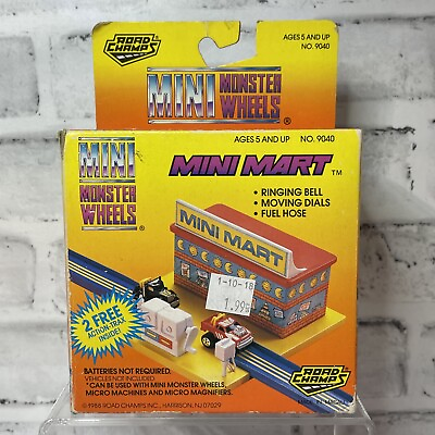 #ad Road Champs Mini Mart Mini Monster Wheels Playset No. 9040 Vintage 1988 $16.99