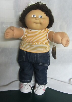 #ad Vintage 1983 Coleco Cabbage Patch Kids Brown hair girl $80.00