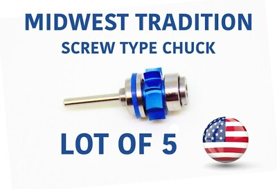 #ad Midwest Tradition Tradition Manual Chuck CERAMIC BEARINGS. LOT OF 5 $161.55