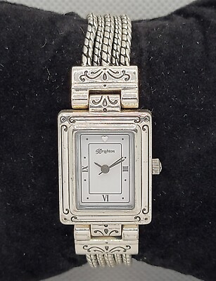 #ad Ladies Brighton Tivoli Stylish Silver Tone White Dial Toggle Bracelet Watch L1 $44.99