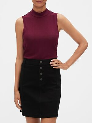 #ad Banana Republic Mockneck Top NEW Soft Luxe Spun RED BLK or WHITE NEW SZ XS XXL $30.21
