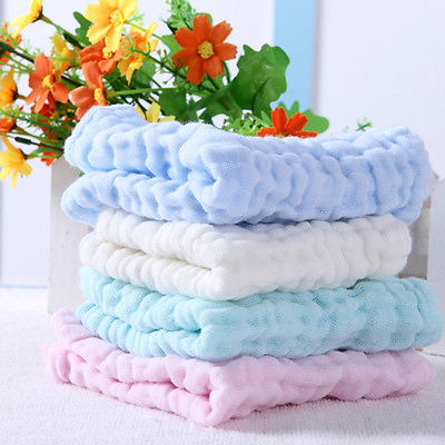 #ad Soft Cotton Baby Infant Newborn Bath Towel Washcloth Feeding Wipe Cloth Saliva $6.50