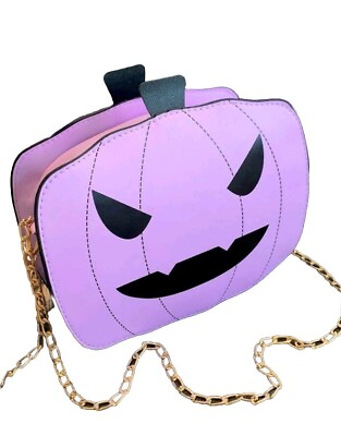 #ad HALLOWEEN Purple Pumpkin Crossbody Bag NEW $19.99