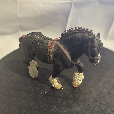 #ad Safari LTD 1991 Clydesdale horse figure Toy $12.99
