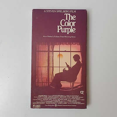 #ad RARE The Color Purple Full Length Screening Copy VHS $3.99