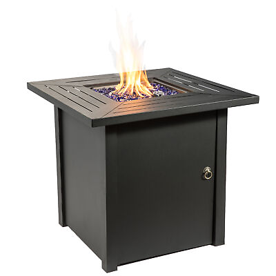 #ad Gas Fire Pit Table 30in Steel Base Outdoor Patio Fireplace Garden Heater $264.95
