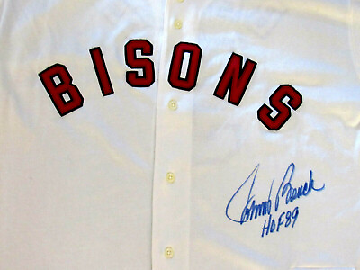 #ad JOHNNY BENCH BUFFALO BISONS RED HOF SIGNED AUTO RUSSELL MINOR LEAGUE JERSEY JSA $499.99
